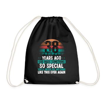 38 Birthday God made something special 38 Year Old - Turnbeutel - Schwarz - Vorne