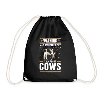 Peut parler spontanément de Vaches Vaches D’élevage Vaches - Sac de sport léger - noir - Devant