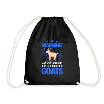 Peut parler spontanément de Chèvres Chèvre - Sac de sport léger - noir - Devant