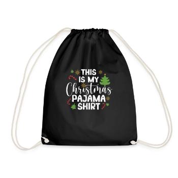 C’est ma chemise de pyjama de Noël drôle - Sac de sport léger - noir - Devant