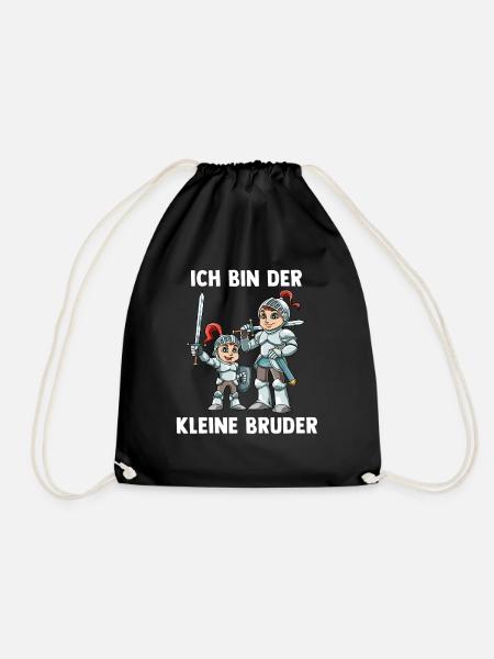 Ritter Kleiner Bruder - Ich bin der kleine Bruder - Turnbeutel - Schwarz