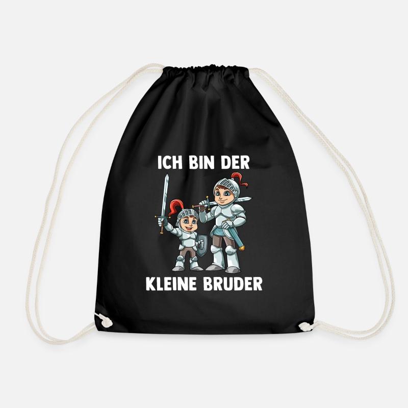 Ritter Kleiner Bruder - Ich bin der kleine Bruder - Turnbeutel - Schwarz