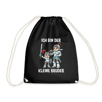 Ritter Großer Bruder - Ich bin der große Bruder - Turnbeutel - Schwarz - Vorne