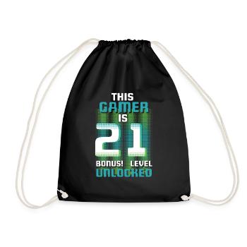 Ce joueur est un amateur de jeux vidéo Gamer Age 21 - Sac de sport léger - noir - Devant