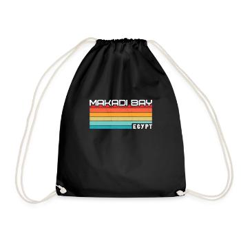 Holiday Trip Egypt Red Sea Makadi Bay - Drawstring Bag - black - Front