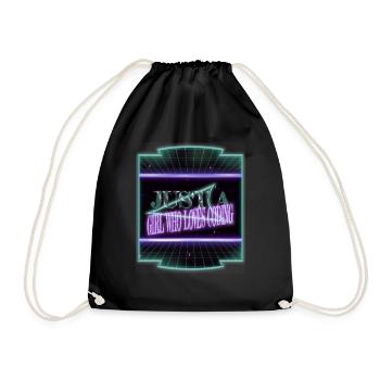 frontend developer college student awesome - Drawstring Bag - black - Front