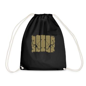Archery Composite Bow Retro Stripes - Sac de sport léger - noir - Devant