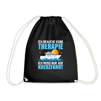 Je n’ai pas besoin de thérapie, je dois faire une croisière - Sac de sport léger - noir - Devant