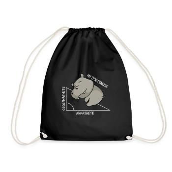 Hippoténouse - Sac de sport léger - noir - Devant