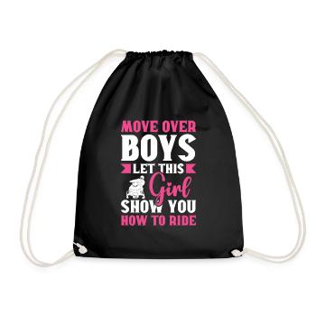À l’écart Garçons La fille vous montre comment il - Sac de sport léger - noir - Devant