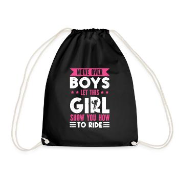 À l’écart Garçons La fille vous montre comment il - Sac de sport léger - noir - Devant