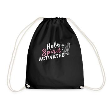 Saint- Activé Seigneur Dieu Chrétien Jésus - Sac de sport léger - noir - Devant