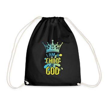 Enfant Dieu Seigneur Aime Jésus Chrétien - Sac de sport léger - noir - Devant