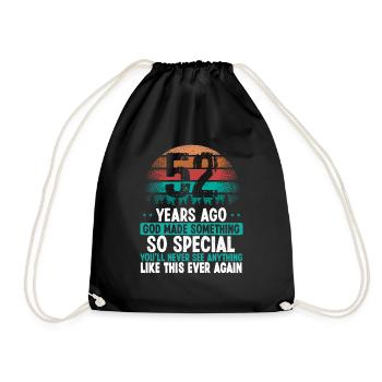 52 Anniversaire Dieu a fait quelque chose de spécial 52 ans - Sac de sport léger - noir - Devant
