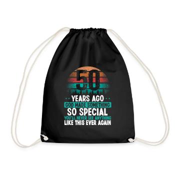 50 Anniversaire Dieu a fait quelque chose de spécial 50 ans - Sac de sport léger - noir - Devant