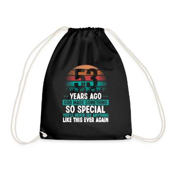 53 Anniversaire Dieu a fait quelque chose de spécial 53 ans - Sac de sport léger - noir - Devant