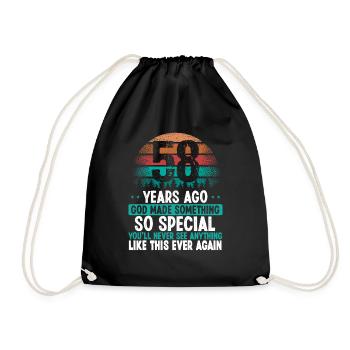 58 Anniversaire Dieu a fait quelque chose de spécial 58 ans - Sac de sport léger - noir - Devant