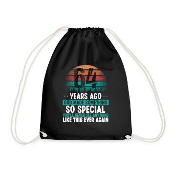 64 Anniversaire Dieu a fait quelque chose de spécial 64 ans - Sac de sport léger - noir - Devant