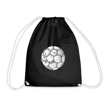 Football Footballer Sport Club Fan Club - Drawstring Bag - black - Front