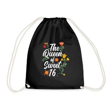 Fille du 16e anniversaire - Sac de sport léger - noir - Devant