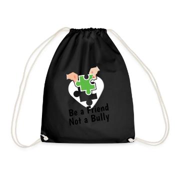 Be Friend Not A Bully Kindness Awareness Unity Day - Drawstring Bag - black - Front