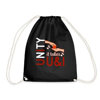 You And Orange Peace Kindness Awareness Unity Day - Drawstring Bag - black - Front