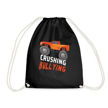 Truck Crushing Bullying Kind Kindness Unity Day - Turnbeutel - Schwarz - Vorne
