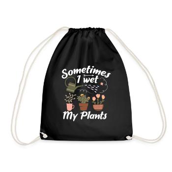 Parfois, j’humidifie mes plantes plus drôlement - Sac de sport léger - noir - Devant