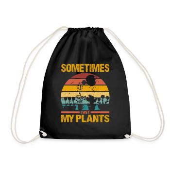 Parfois, j’humidifie mes plantes plus drôlement - Sac de sport léger - noir - Devant