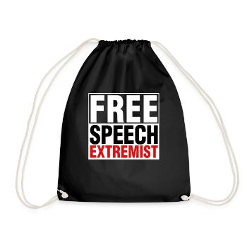 Free Speech Extremist Republican - Drawstring Bag - black - Front