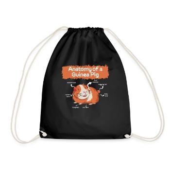 Définition Animal Animal Anatomie de Guêpe de Guinée Hamster - Sac de sport léger - noir - Devant