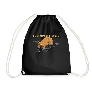 Définition Animal Animal Animal Anatomie Du Boxeur - Sac de sport léger - noir - Devant