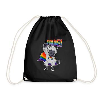 Sheep I LGBTQ Flag I Rainbow Flag I Gay Pride - Turnbeutel - Schwarz - Vorne