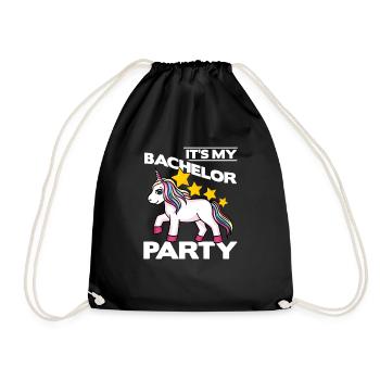 It's My Bachelor Party For Groom Naughty Funny Men - Turnbeutel - Schwarz - Vorne