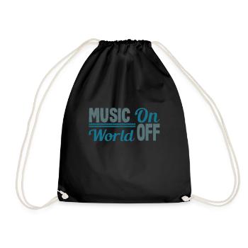 Musique dans le monde par Musician Lovers DJ - Sac de sport léger - noir - Devant