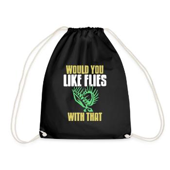 Would You Like Flies With That Funny Flytrap - Turnbeutel - Schwarz - Vorne