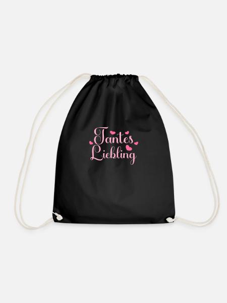 Tantes Liebling. Nichte Neffe Baby Tanten - Turnbeutel - Schwarz