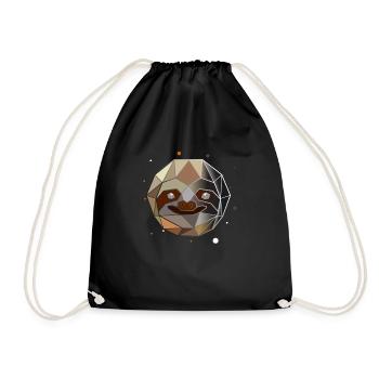 Polygone paresseux - Sac de sport léger - noir - Devant