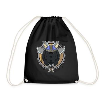 Newfoundland I Valhalla I Viking - Drawstring Bag - black - Front