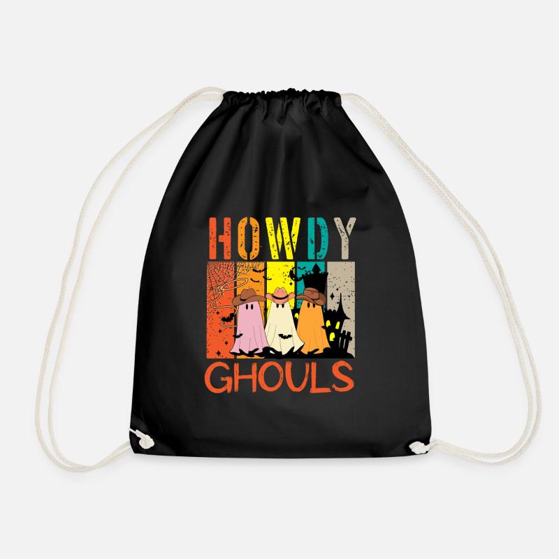 Howdy Ghouls - Halloween Hemd - Turnbeutel - Schwarz