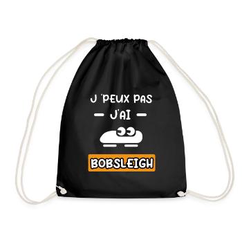 je peux pas j'ai bobsleigh cadeau bobsleigh - Sac de sport léger - noir - Devant