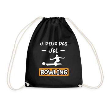 je peux pas j'ai bowling cadeau bowling - Sac de sport léger - noir - Devant