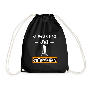 je peux pas j'ai catamaran cadeau catamaran - Sac de sport léger - noir - Devant