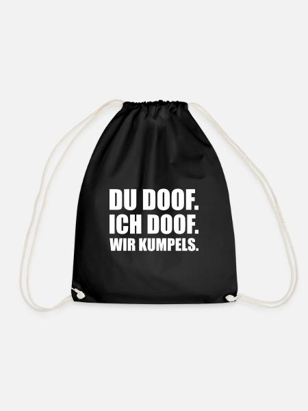 freunde fuer ewig - Turnbeutel - Schwarz