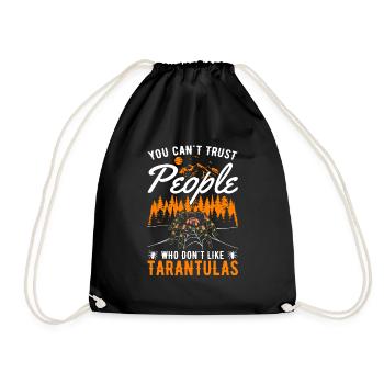 Tarantula Pet Spider Tarantula - Drawstring Bag - black - Front