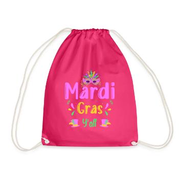 Mardi Gras Kostüm Mask - Turnbeutel - Fuchsia - Vorne