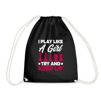 Drôle de joueur d’échecs Cadeau de joueur d’échecs - Sac de sport léger - noir - Devant