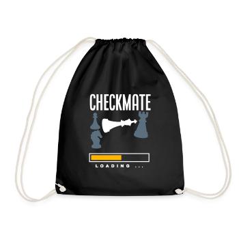 Funny Chess Player Chess Player Gift - Drawstring Bag - black - Front