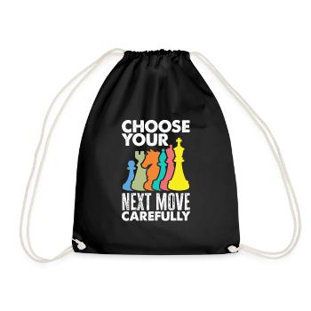 Drôle de joueur d’échecs Cadeau de joueur d’échecs - Sac de sport léger - noir - Devant