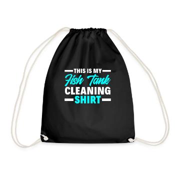 Drôle Aquarist Aquarist Aquarium Cadeau - Sac de sport léger - noir - Devant